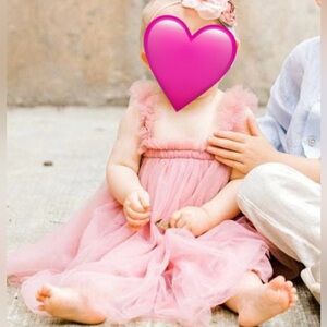 Dusty Pink Tulle Dress 9-12M